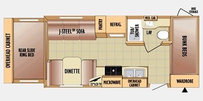 2010 Jayco Jay Feather EXP 213 floorplan