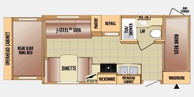 2010 Jayco Jay Feather EXP 213 floorplan