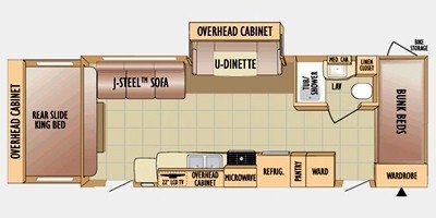 2010 Jayco Jay Feather EXP 26 P floorplan