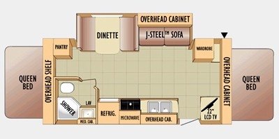 2010 Jayco Jay Feather EXP 21 M floorplan