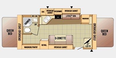 2010 Jayco Jay Feather EXP 23 J floorplan