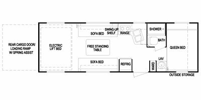 2010 Skyline Trail Rider 249B floorplan