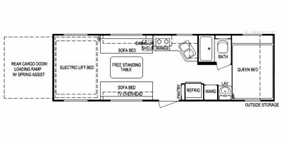 2010 Skyline Freestyle 259B floorplan