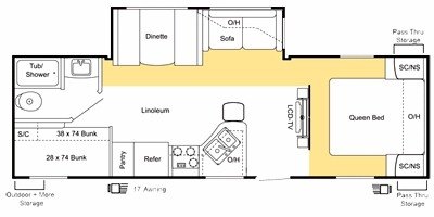 2010 Keystone Sprinter Select 26BH floorplan