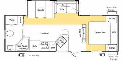 2010 Keystone Sprinter Select 25RB floorplan