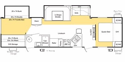 2010 Keystone Sprinter Select 31BH floorplan