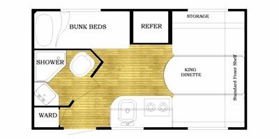 2010 Gulf Stream Ameri-Lite Ultra-Lite 15BH floorplan