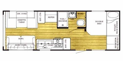 2010 Gulf Stream Innsbruck Ultra-Lite 23BW floorplan