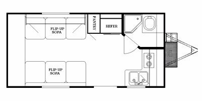 2010 Gulf Stream Track & Trail 17RTH floorplan