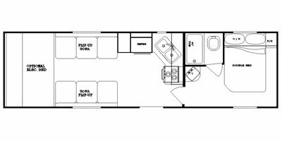 2010 Gulf Stream Track & Trail 26RTH floorplan