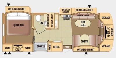 2010 Jayco Melbourne 29C floorplan