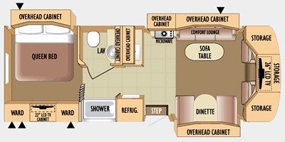 2010 Jayco Melbourne 29D floorplan