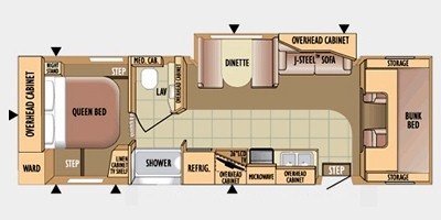 2010 Jayco Greyhawk 31 SS floorplan