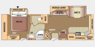 2010 Jayco Eagle 322 FKS floorplan