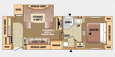 2010 Jayco Eagle Super Lite 25.5 RKS floorplan