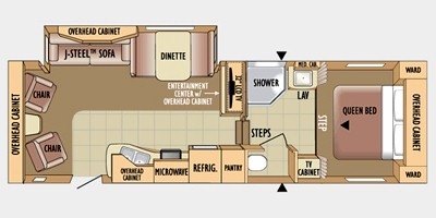 2010 Jayco Eagle Super Lite 28.5 RLS floorplan