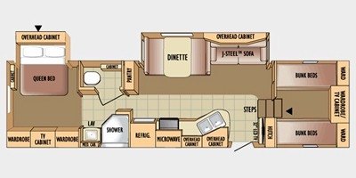 2010 Jayco Eagle Super Lite 31.5 FBHS floorplan