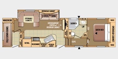 2010 Jayco Eagle Super Lite 28.5 BHS floorplan