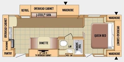 2010 Jayco Eagle Super Lite 256 RKS floorplan