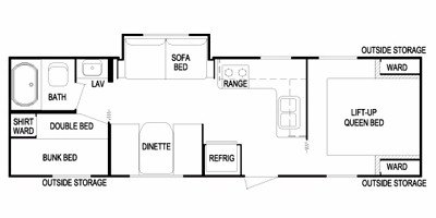 2010 Skyline Texan 2740 floorplan