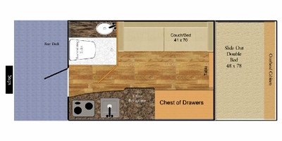2010 TrailManor TrailMini 18L floorplan