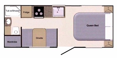 2010 TrailManor Elkmont 22 floorplan