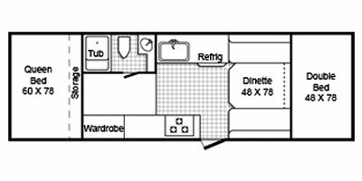 2010 TrailManor Folding Hardwall 2720 floorplan