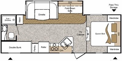 2010 Keystone Passport Ultra Lite Grand Touring 2590 BH floorplan