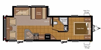 2010 Keystone Sprinter 276RLS floorplan