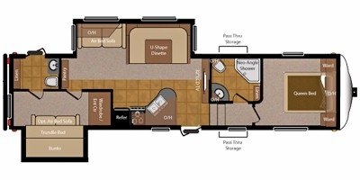 2010 Keystone Copper Canyon 292FWBHS floorplan