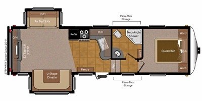 2010 Keystone Copper Canyon 273FWRET floorplan