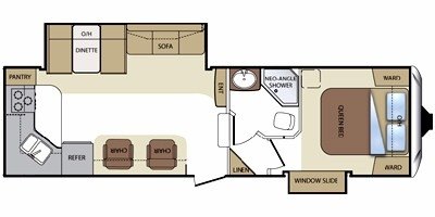 2010 Keystone Cougar 27RKS floorplan