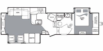 2010 Keystone Cougar 327RES floorplan