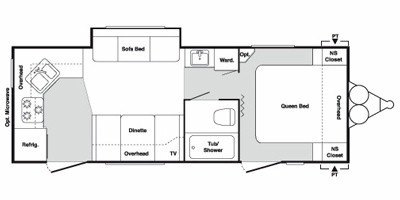 2010 Keystone Springdale 250RKLS-WE floorplan