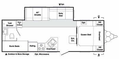 2010 Keystone Springdale 267BH-SSR-WE floorplan