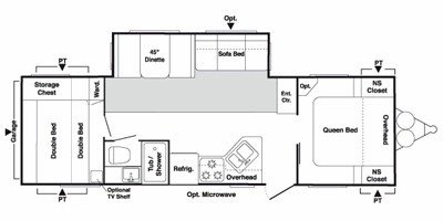 2010 Keystone Springdale 296BH-SSR-WE floorplan