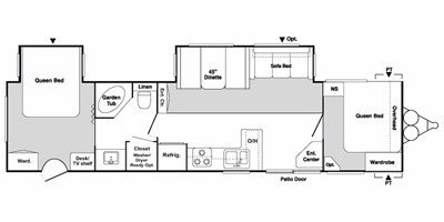 2010 Keystone Springdale 373QB-GL floorplan