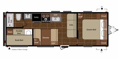 2010 Keystone Springdale 260SRT-WE floorplan