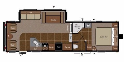 2010 Keystone Springdale 279FWRL-SSR floorplan