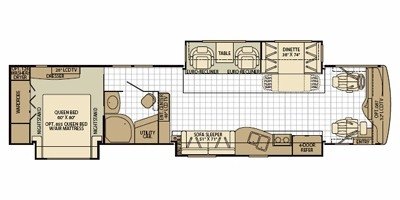 2010 Fleetwood Providence® 40X floorplan