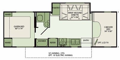 2010 Fleetwood Tioga® 28Y floorplan