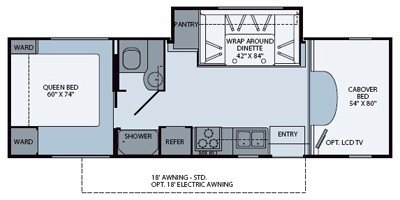 2010 Fleetwood Tioga® Ranger 28Y floorplan