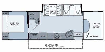 2010 Fleetwood Jamboree® Sport 31W floorplan