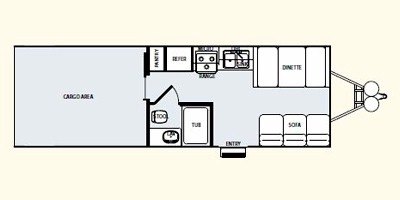 2010 Forest River Work And Play 28DB floorplan