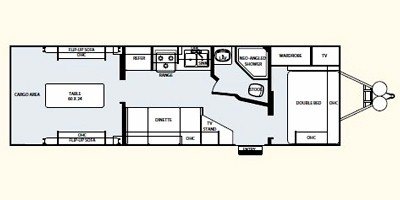 2010 Forest River Work And Play 28BR floorplan