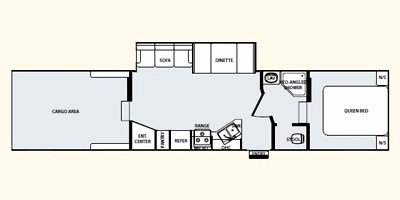 2010 Forest River Work And Play 38SL floorplan