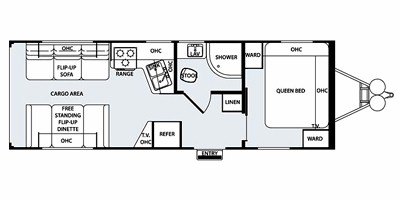 2010 Forest River Work And Play Ultra Lite 25ULA floorplan