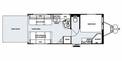2010 Forest River Work And Play Ultra Lite 21UL floorplan