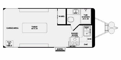 2010 Forest River Work And Play Ultra Lite 18ULL floorplan