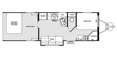 2010 Forest River Work And Play Ultra Lite 27ULPS floorplan